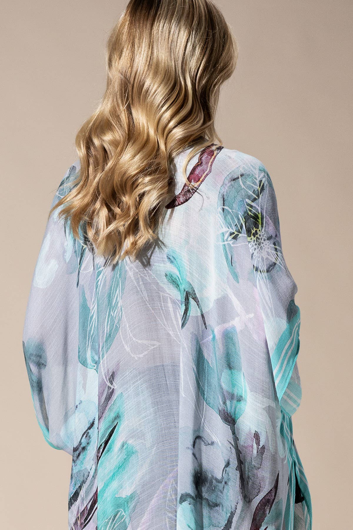 Aqua Multi Kimono