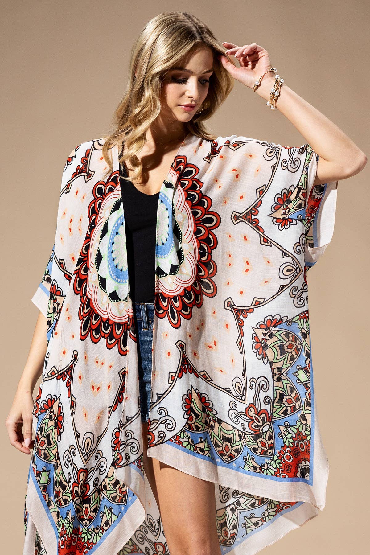 Red Mandala Kimono