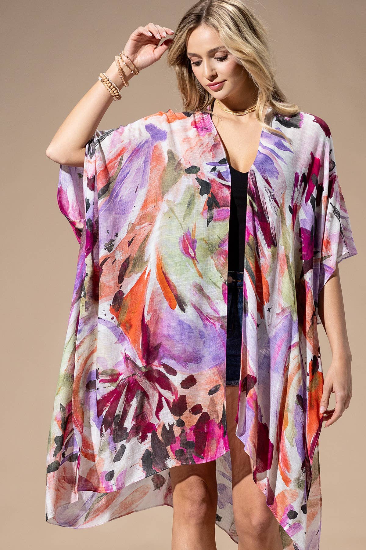 Watercolor Multi Kimono