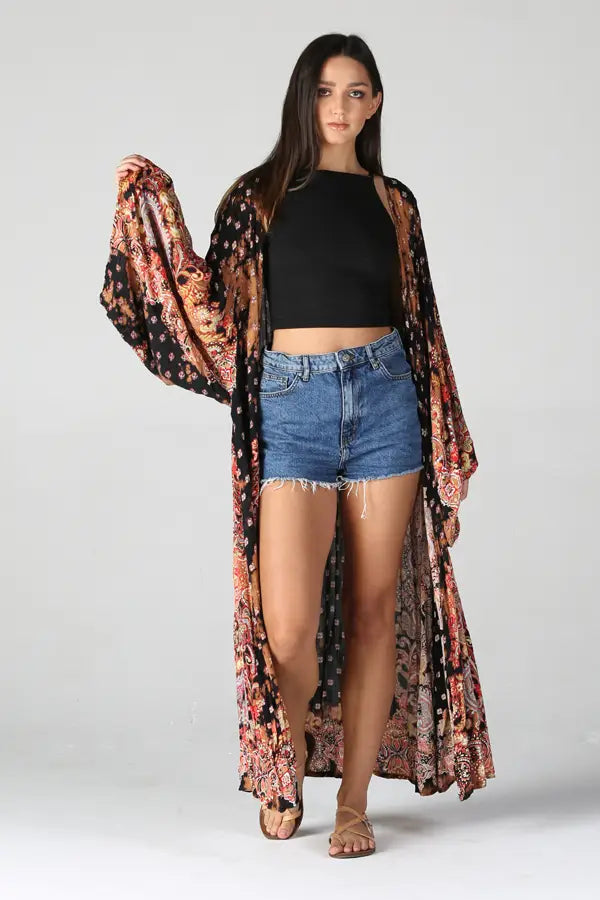 Katya Boho Maxi Kimono Duster - @Saucy Ladies