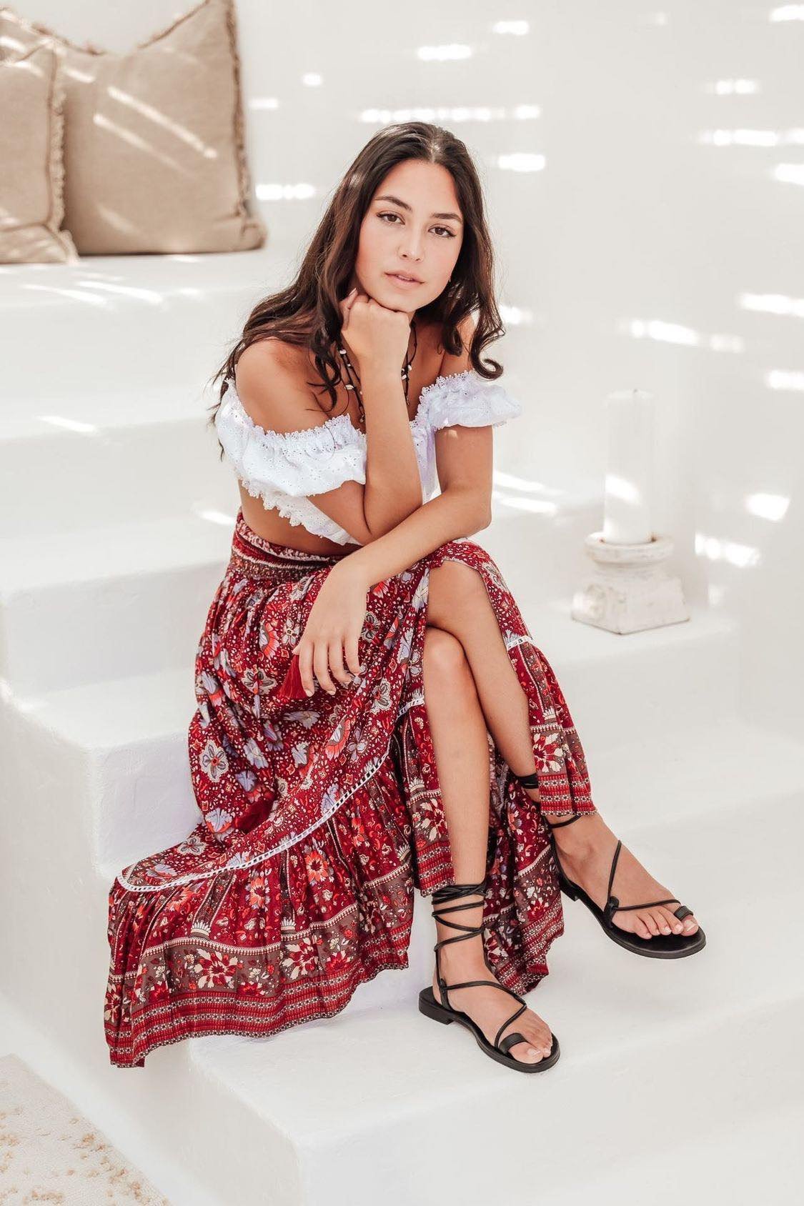 Ivy Skirt - Morocco Print by Tanah Folk