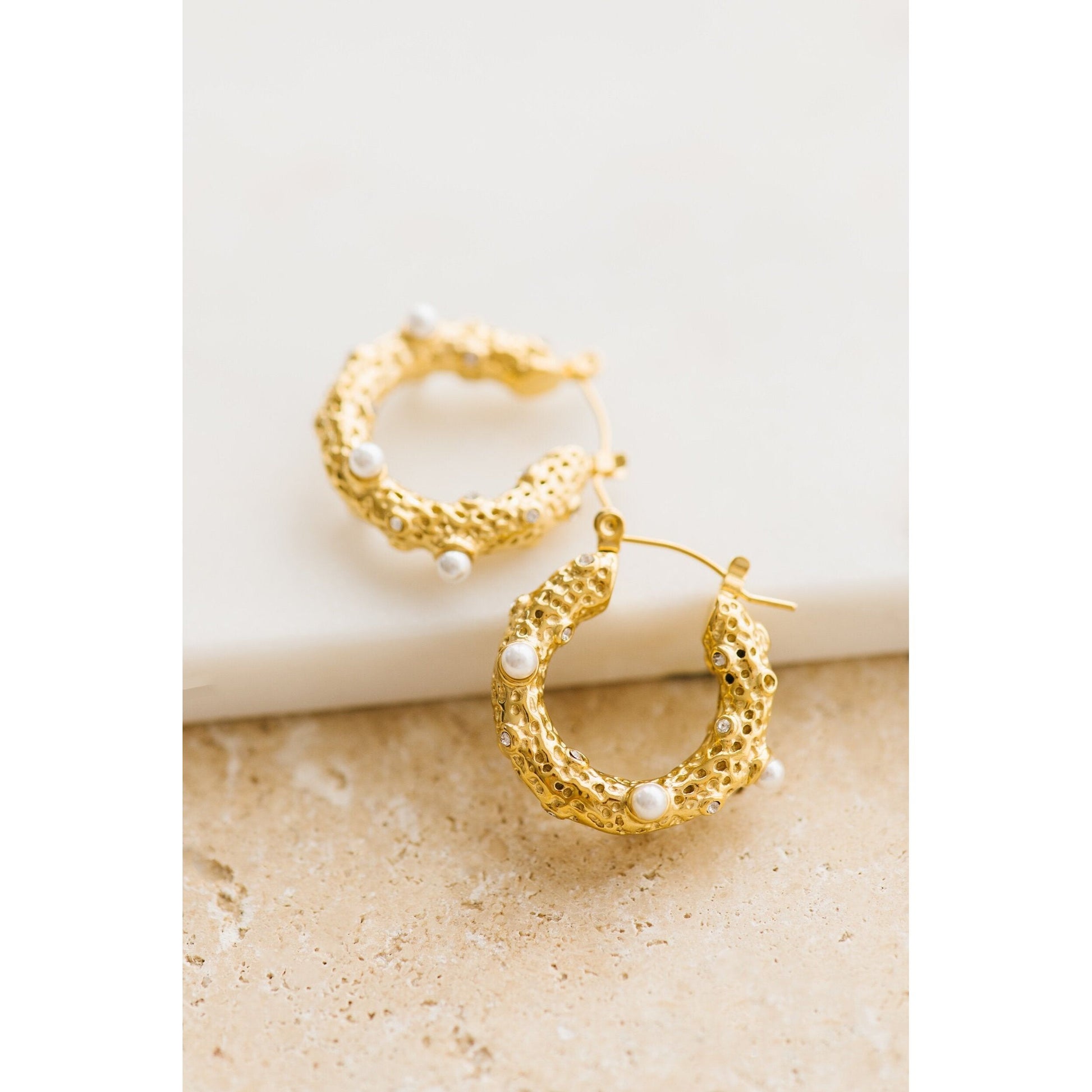 Aurelia Hoop Earrings by Indigo & Wolfe