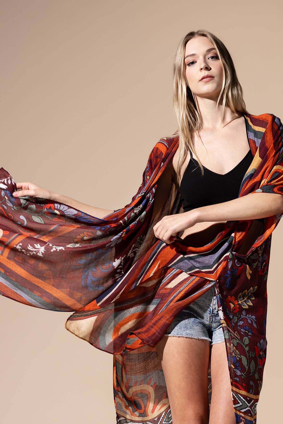 Retro Vibe Kimono
