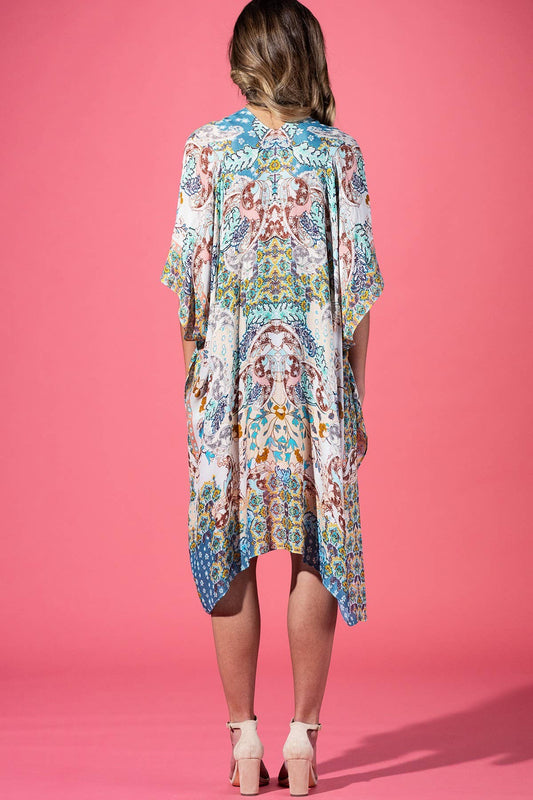 Artisan Floral Lightweight Kimono