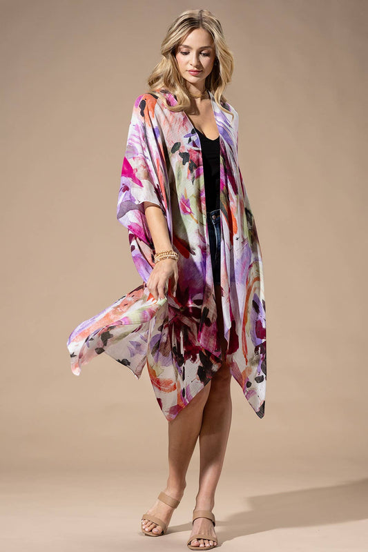 Watercolor Multi Kimono by Urbanista