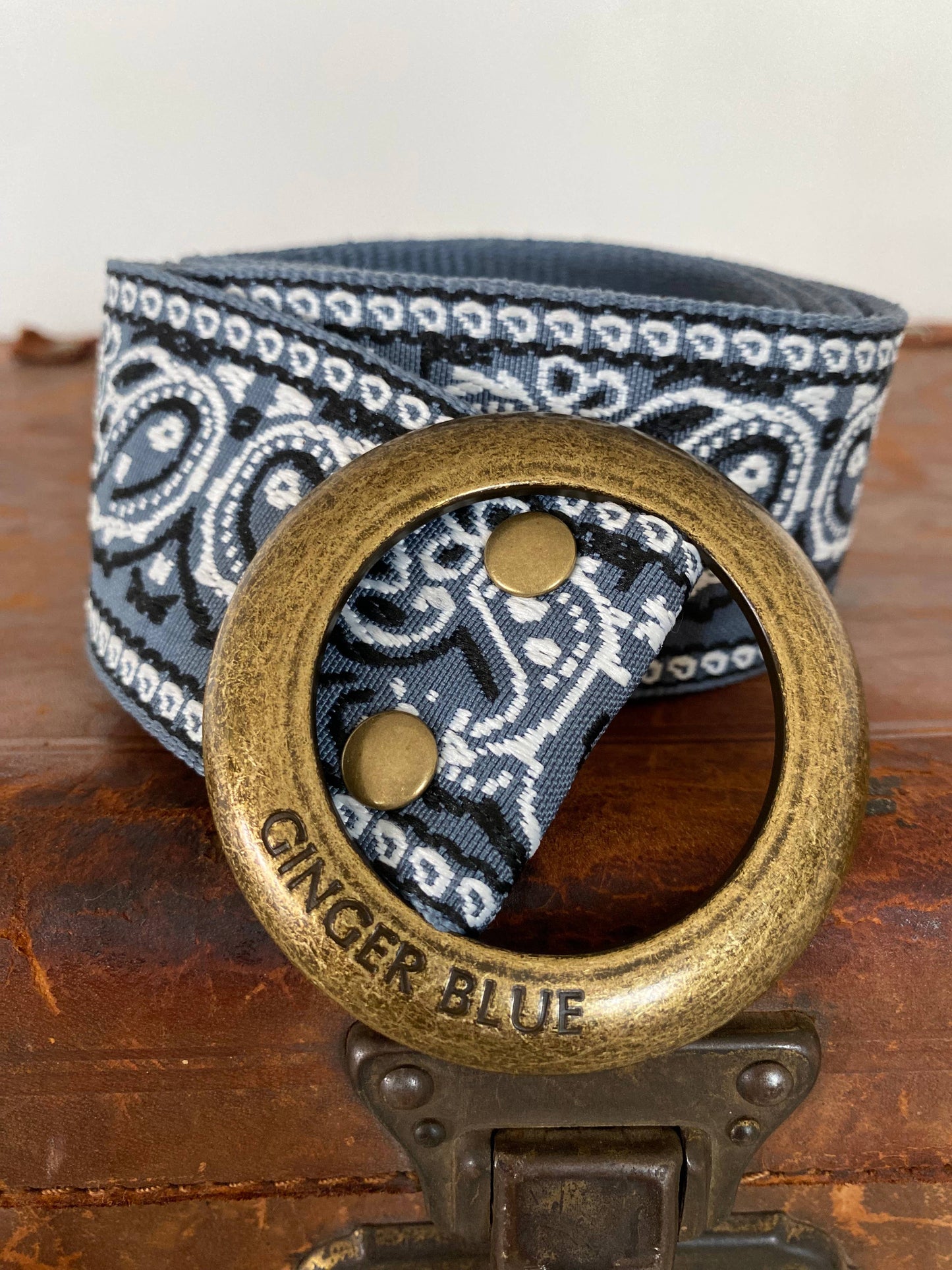 Ginger Blue Belt - Paisley Please Denim