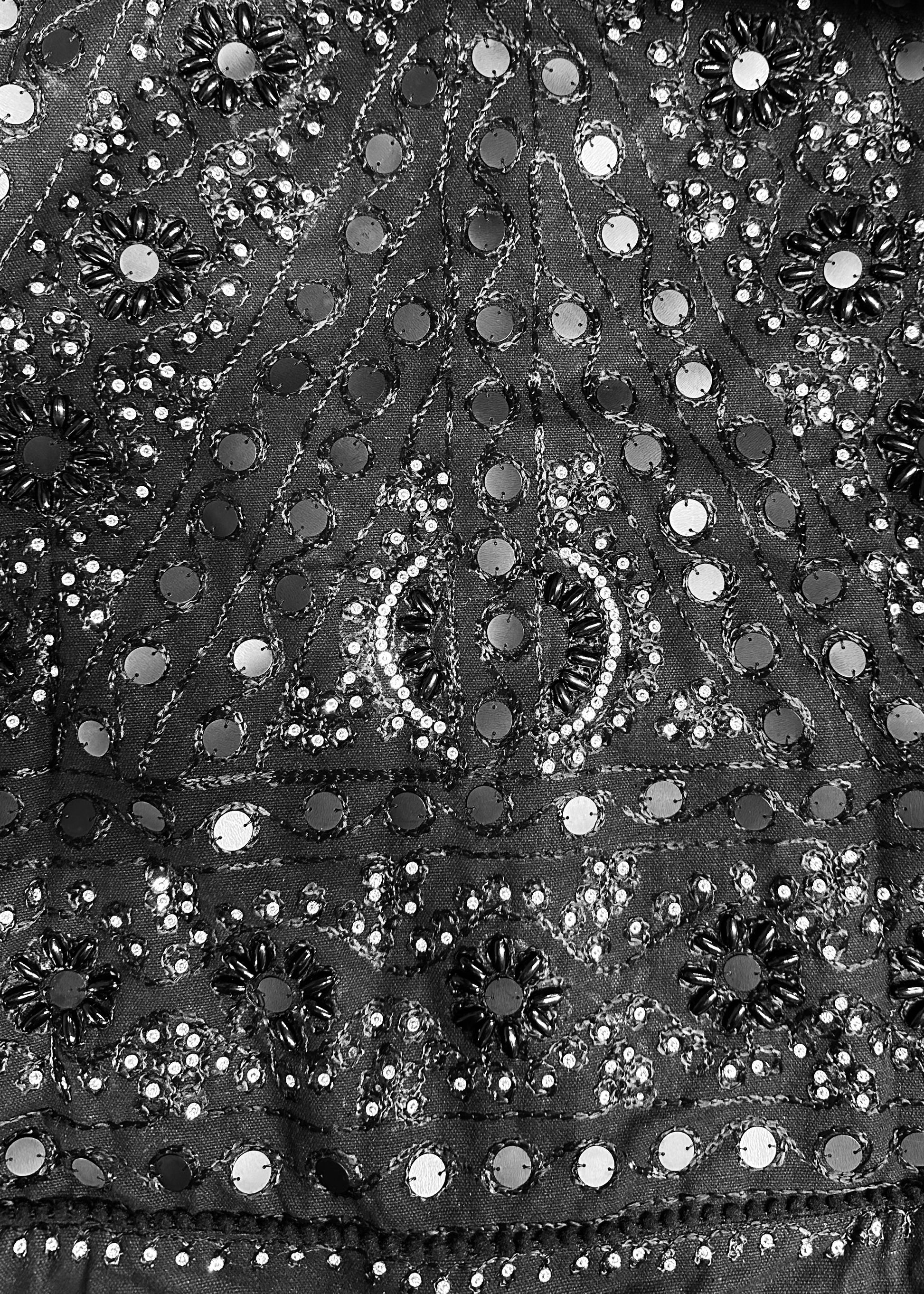 Angelica Embellished Crop Jacket - Black by last queen