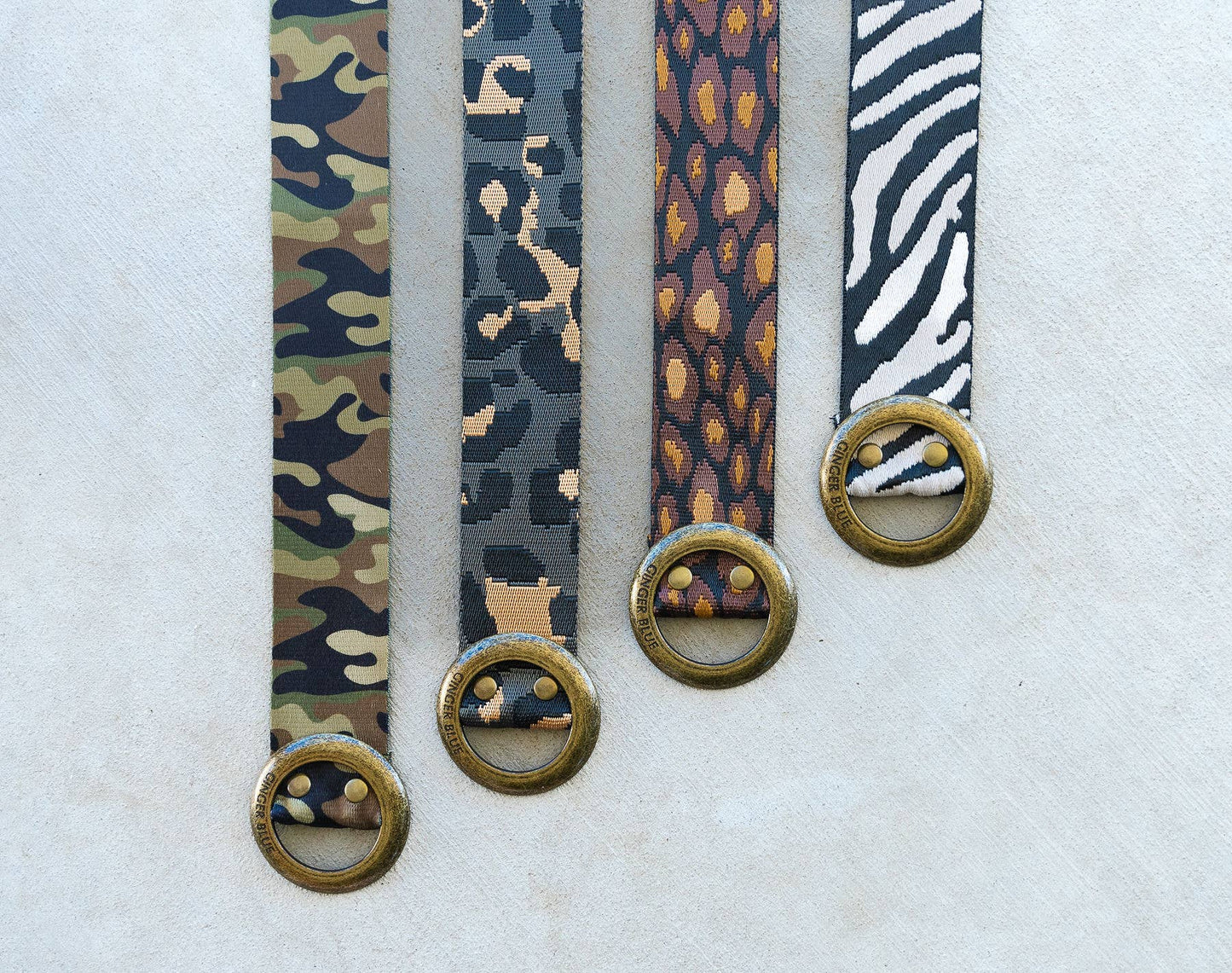 Ginger Blue - Wild Child Zebra Belt