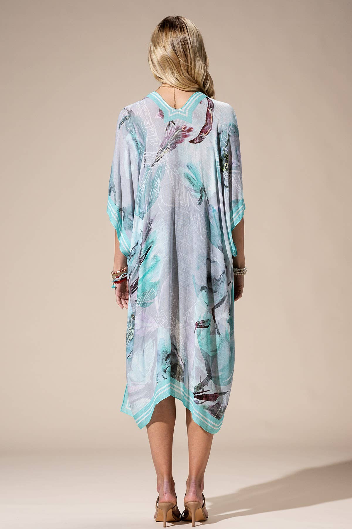 Aqua Multi Kimono