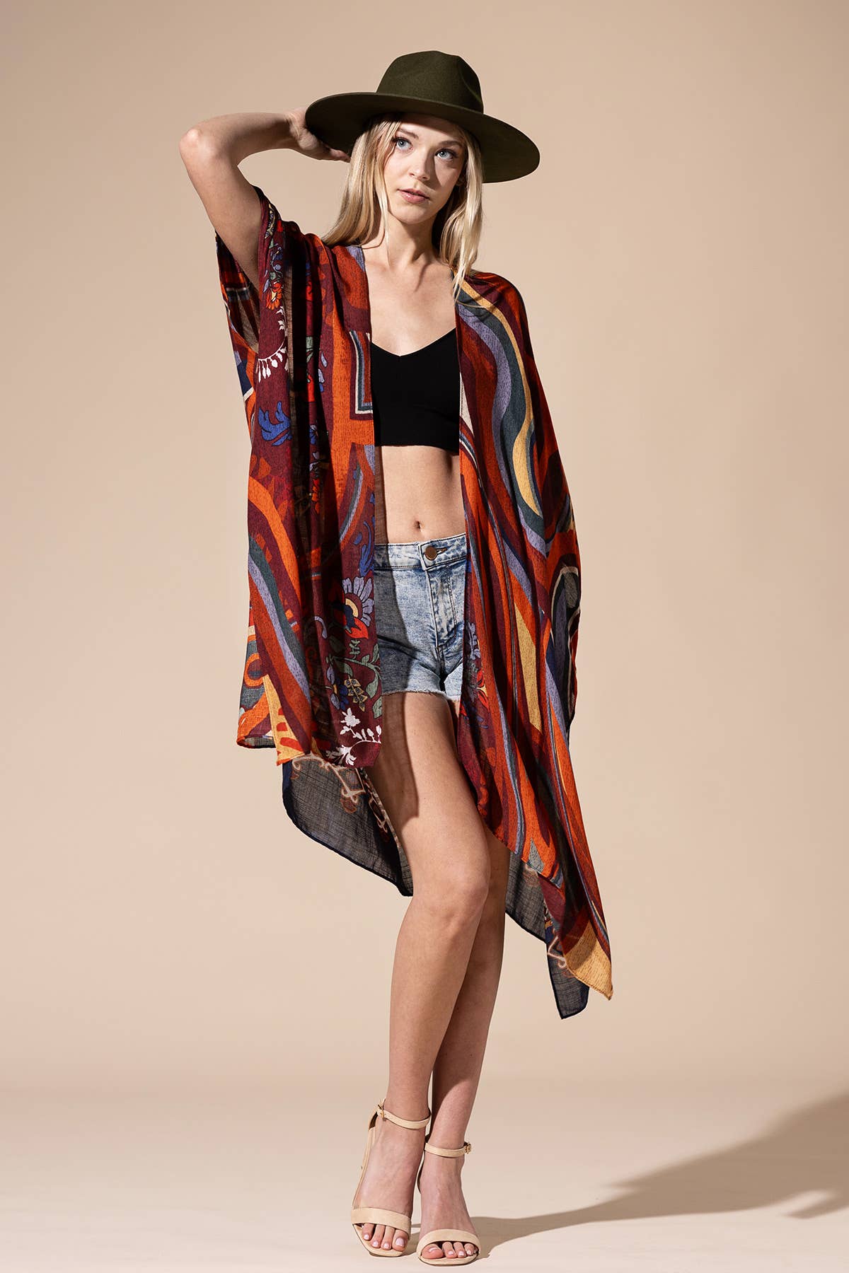 Retro Vibe Kimono