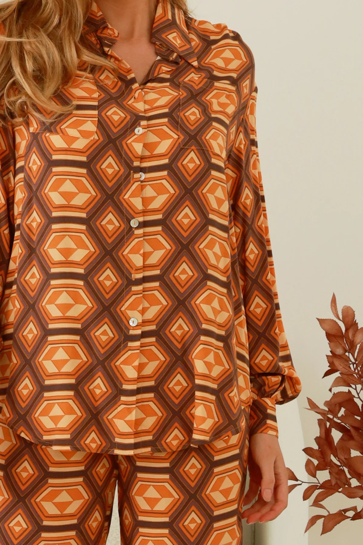 Tarni Retro Print Shirt