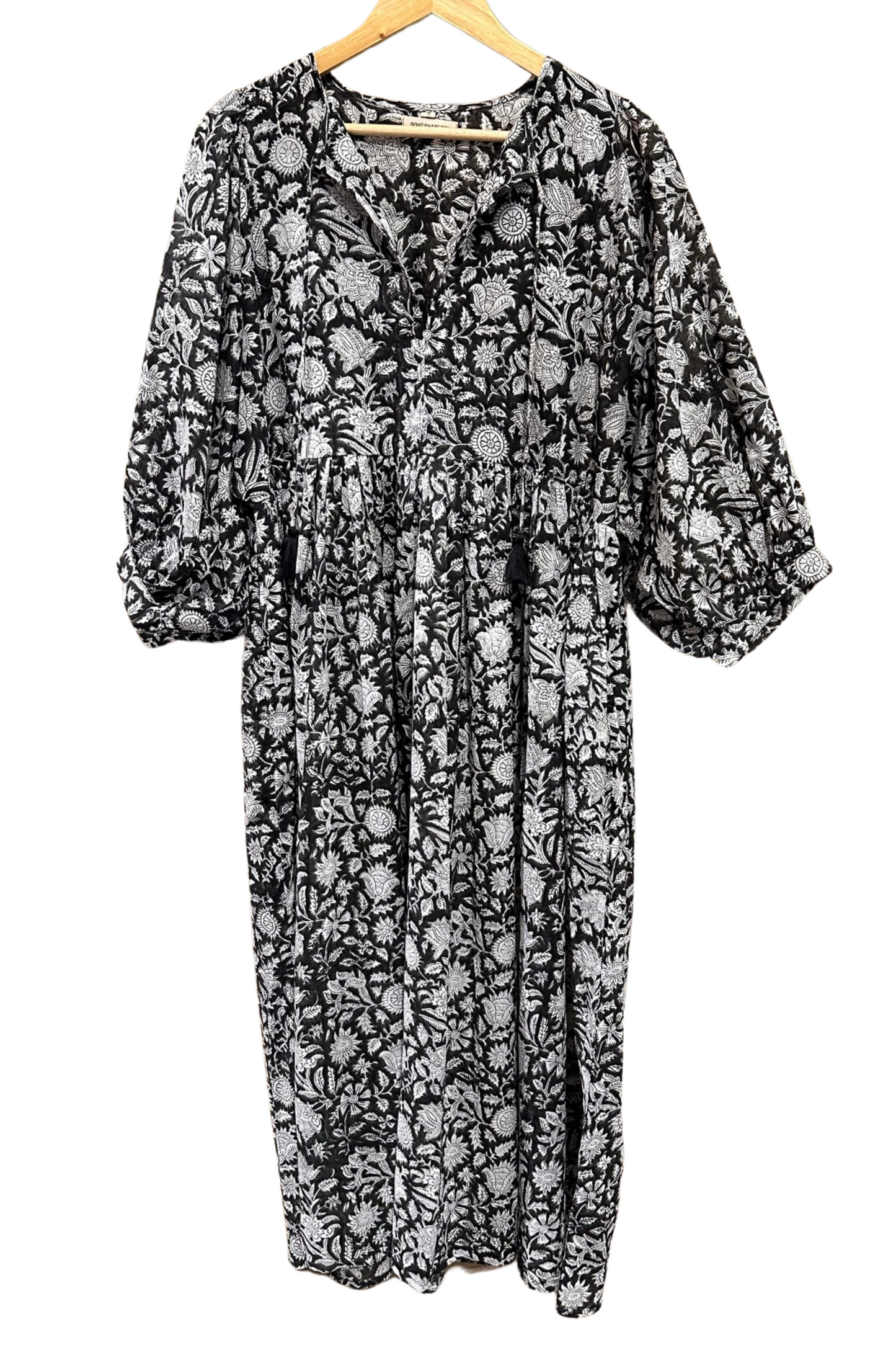 Aaliyah Block Printed Cotton Maxi Dress - @Saucy Ladies