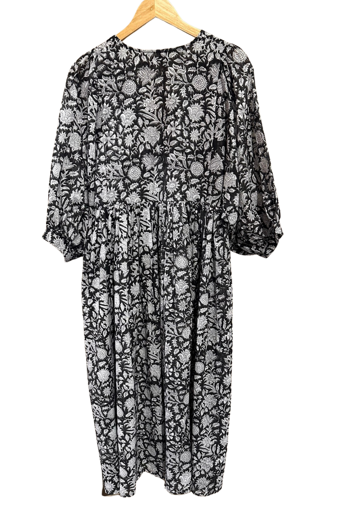 Aaliyah Block Printed Cotton Maxi Dress - @Saucy Ladies