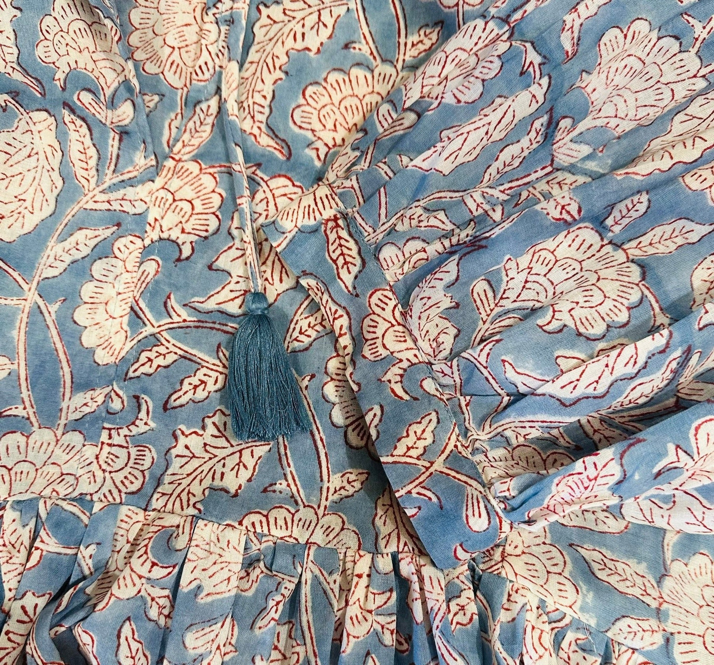 Aaliyah Block Printed Cotton Maxi Dress - @Saucy Ladies