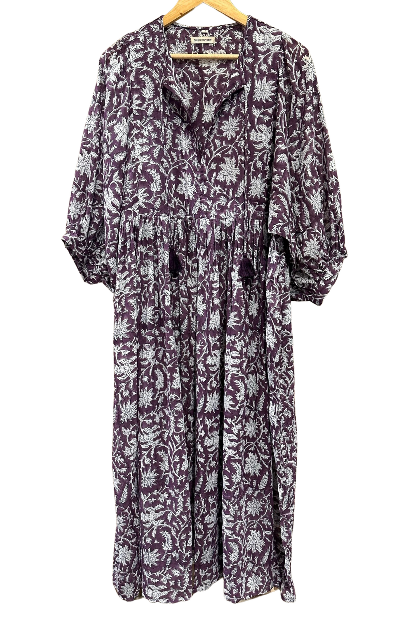Aaliyah Block Printed Cotton Maxi Dress - @Saucy Ladies