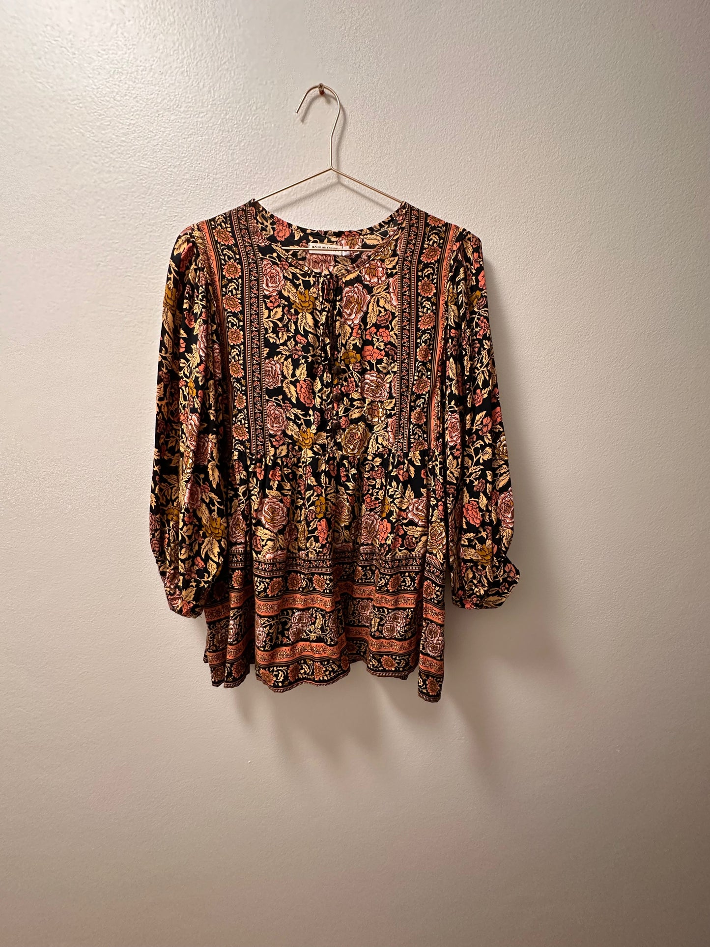 Ashlee Boho Balloon Sleeve Top - @Saucy Ladies