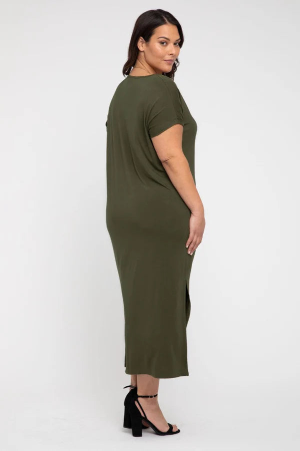 Elsie Dress - Dark Olive