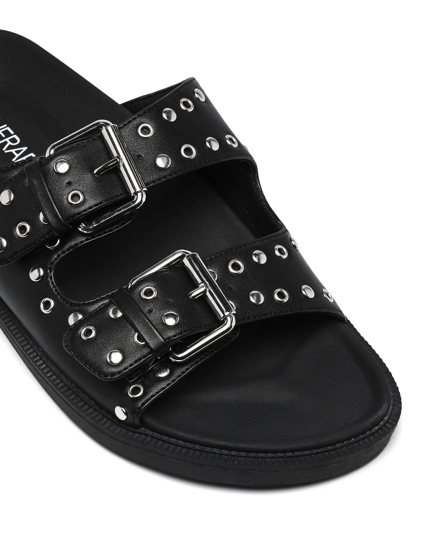Ellery Sandals - Black Smooth by Therapy Shoes