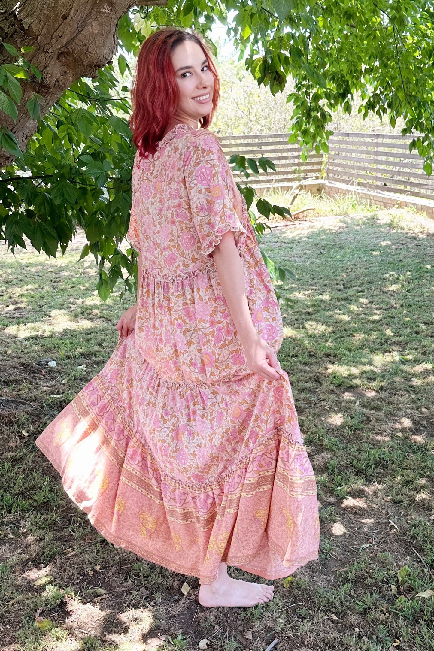Felicity Boho Tiered Maxi Dress by Boho Rhapsody