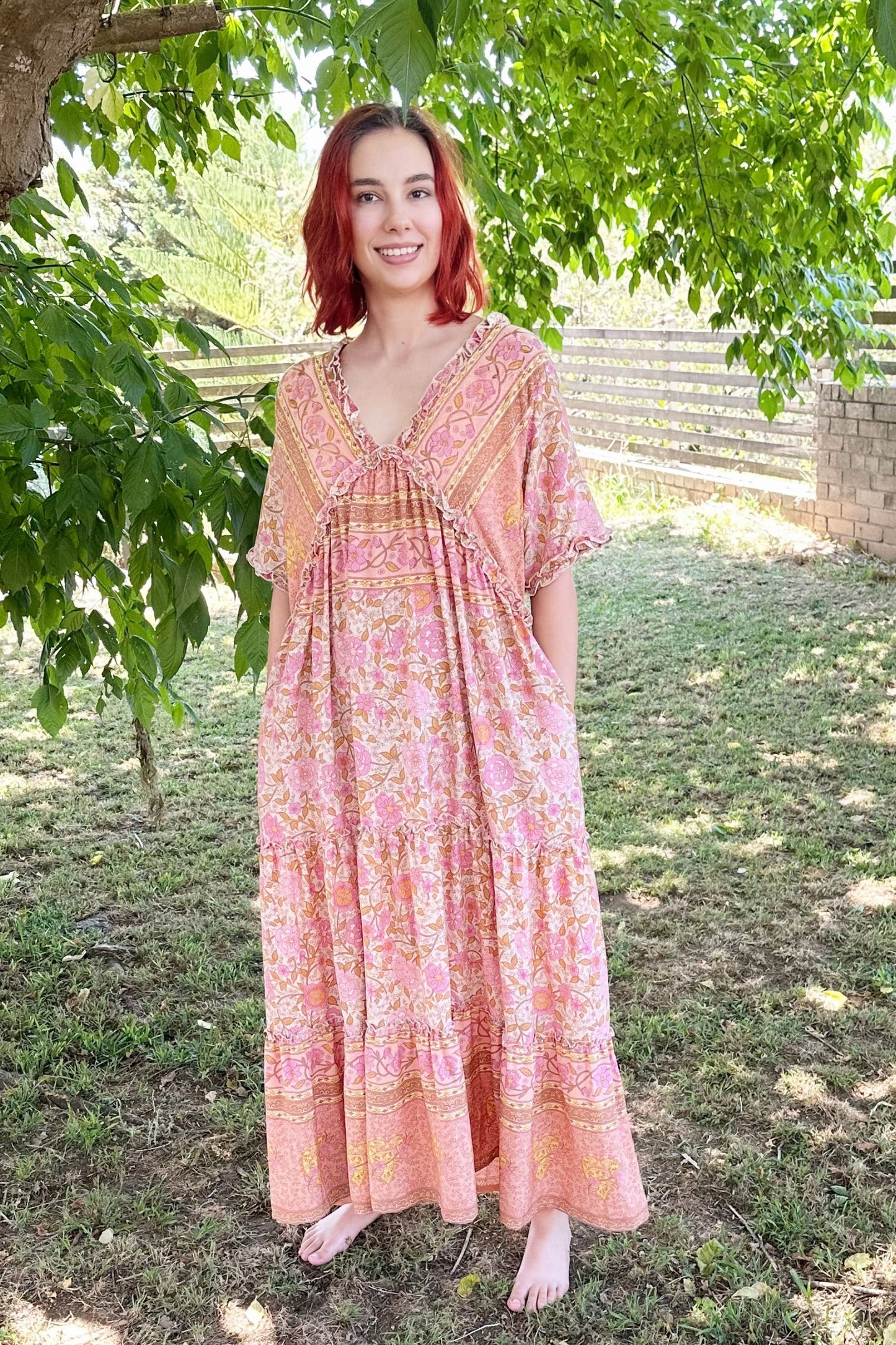 Felicity Boho Tiered Maxi Dress by Boho Rhapsody