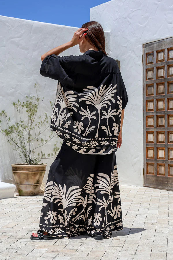 Noir Palm Shirt by JTL