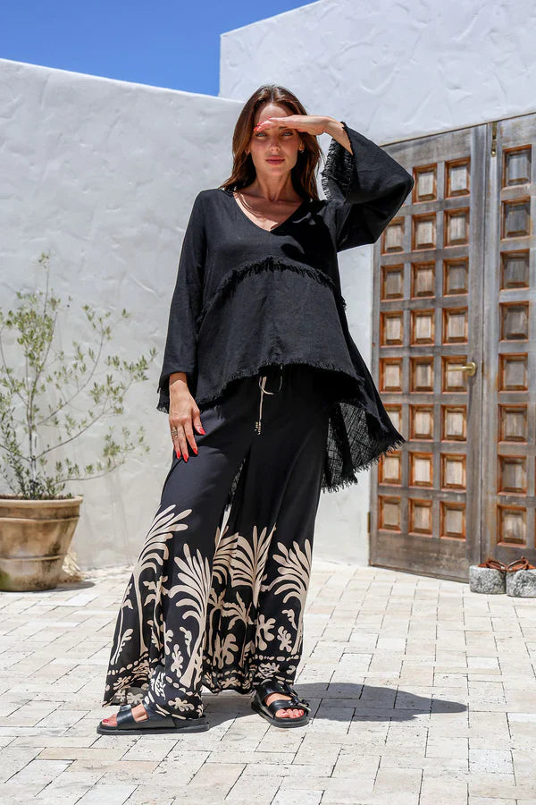 Noir Palm Pants by JTL