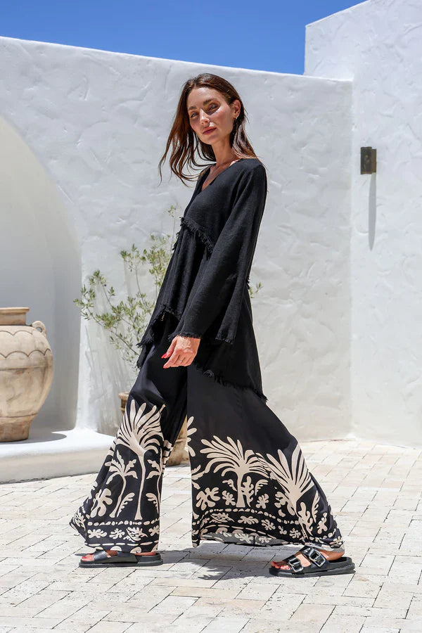 Noir Palm Pants by JTL