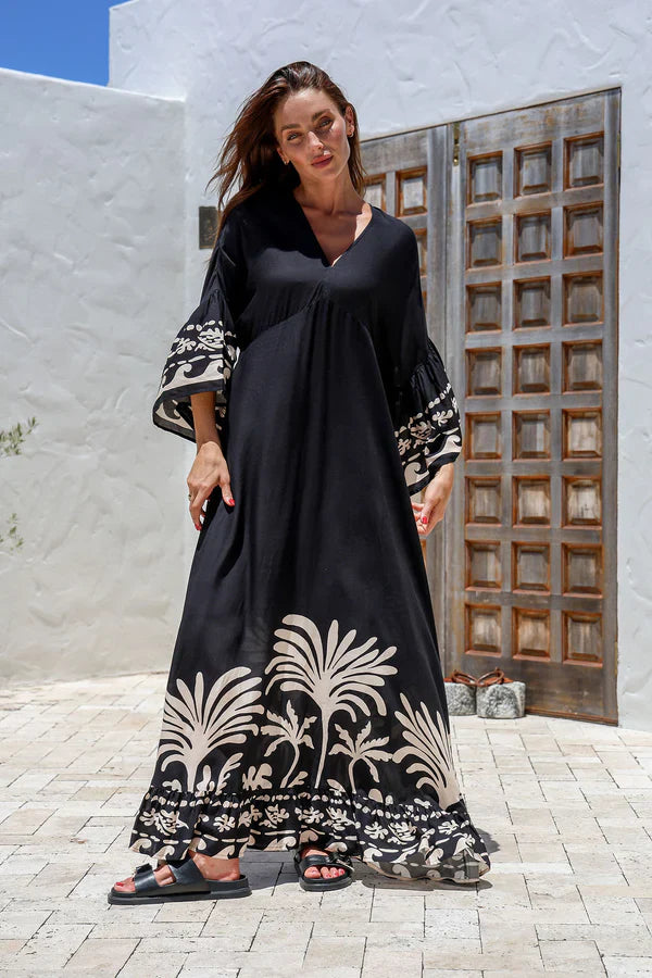 Noir Palm Maxi - @Saucy Ladies