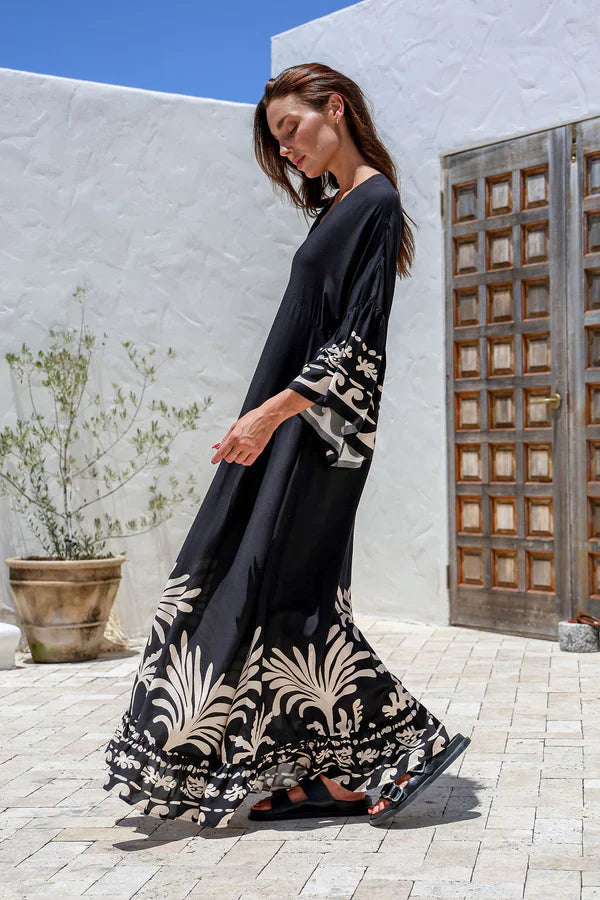Noir Palm Maxi - @Saucy Ladies