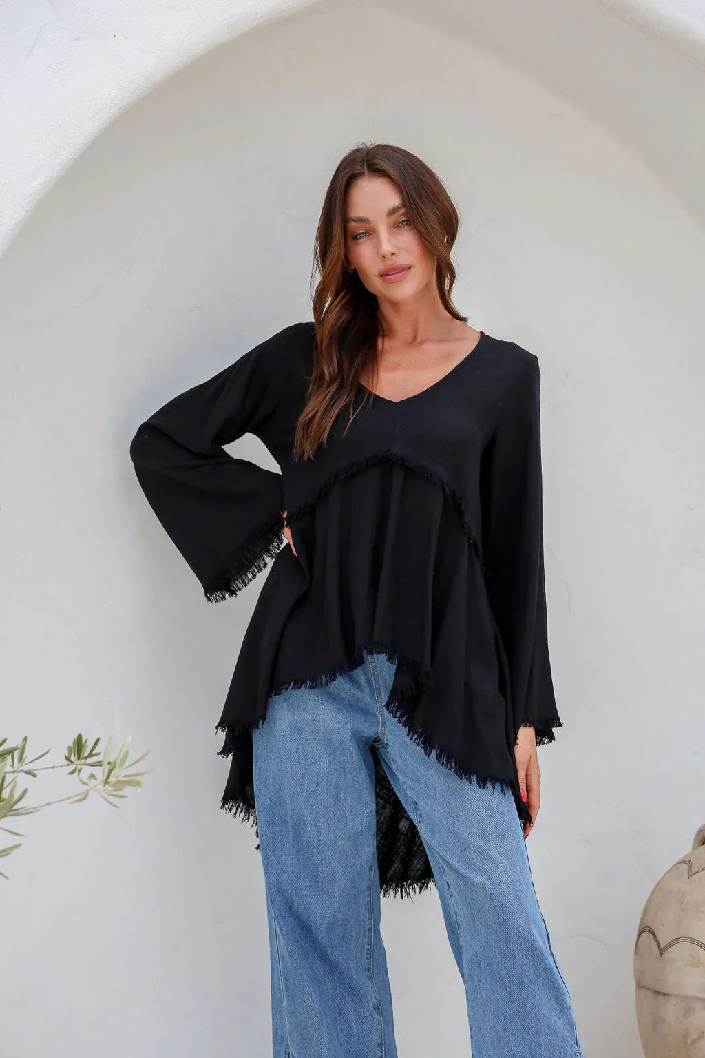 Biba Fray Hi Lo Top - @Saucy Ladies