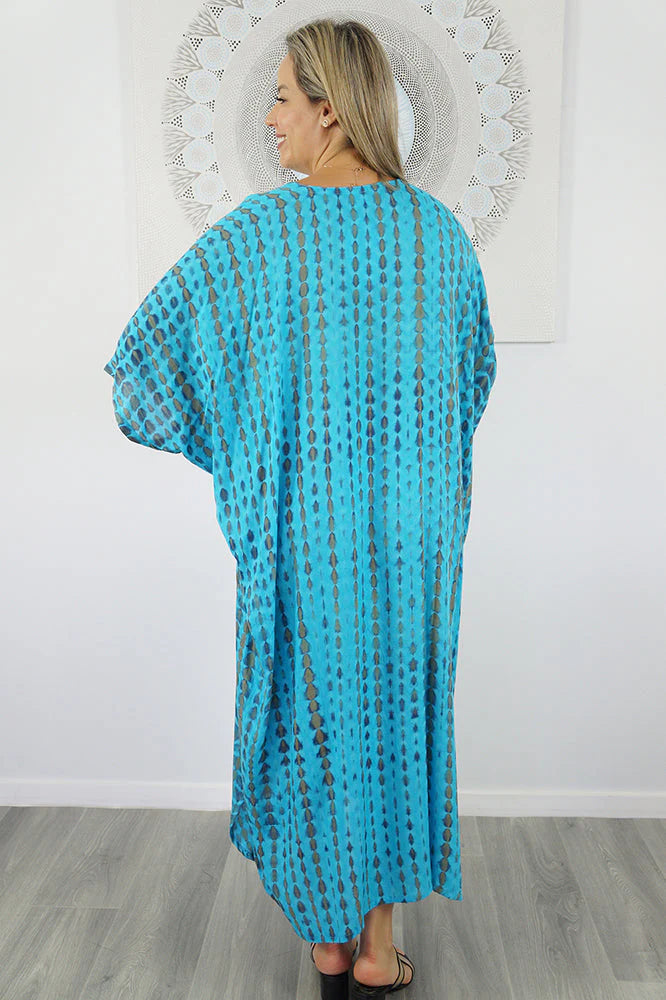 Venus Long Tie Dye Kaftan by Sundrenched