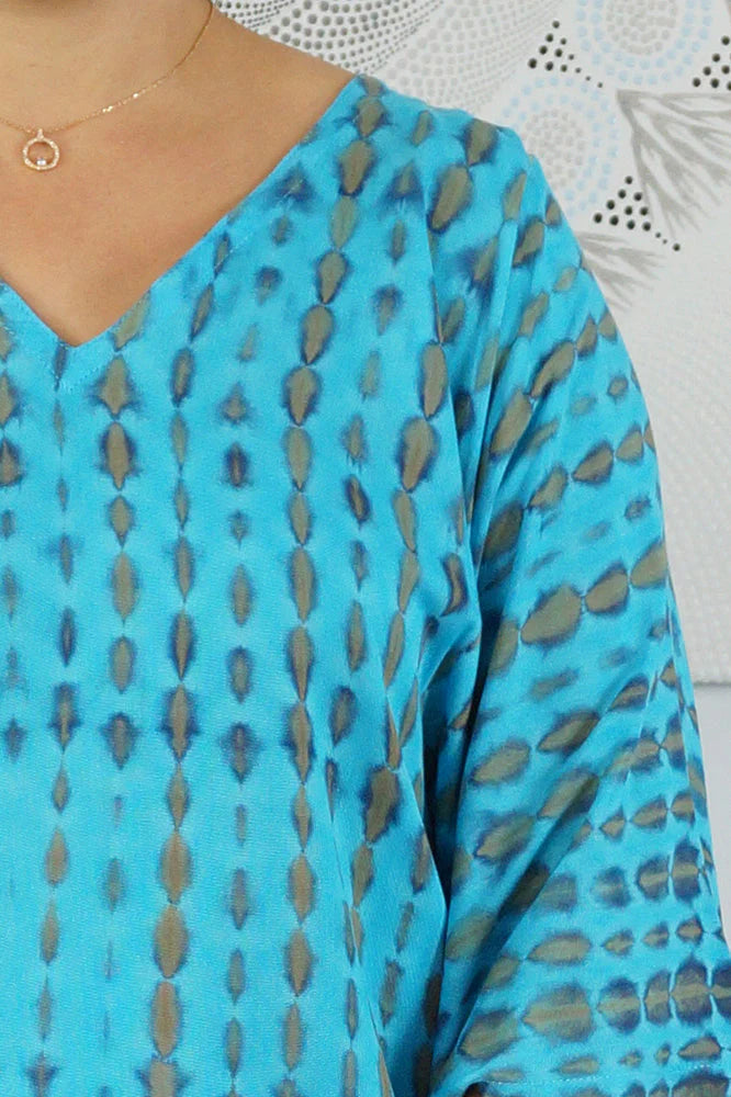Venus Long Tie Dye Kaftan by Sundrenched