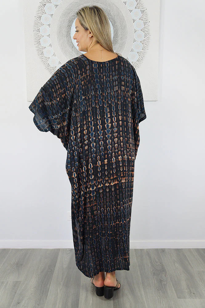 Venus Long Tie Dye Kaftan by Sundrenched