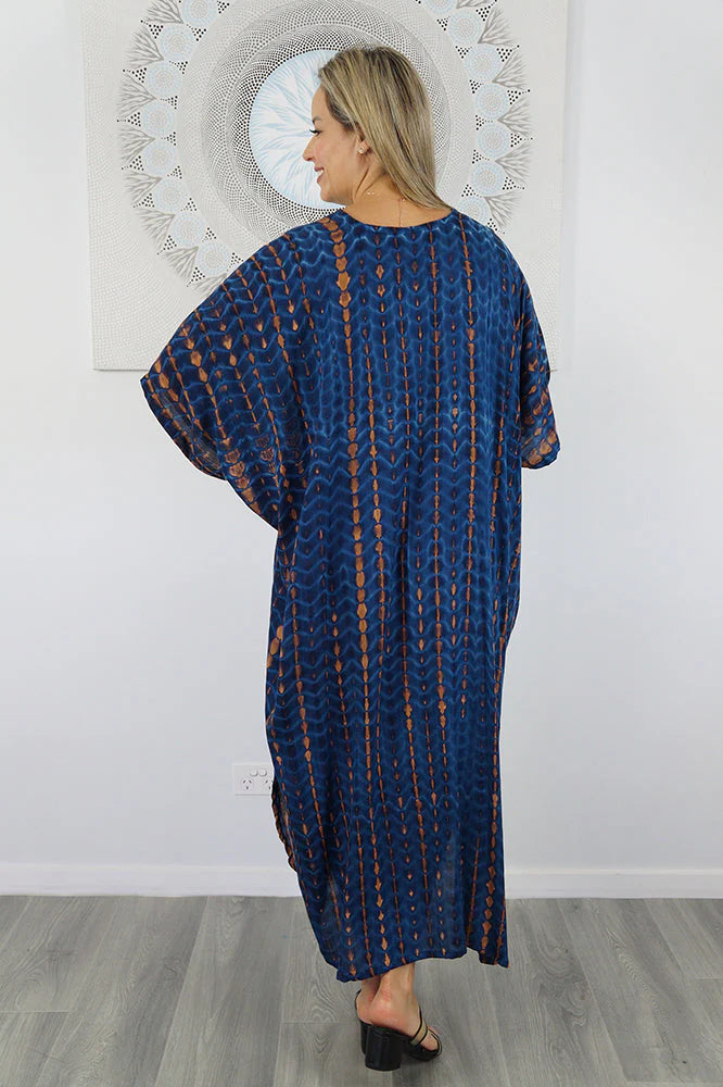Venus Long Tie Dye Kaftan by Sundrenched