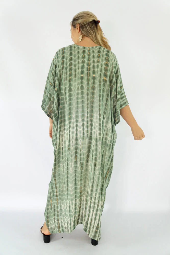 Venus Long Tie Dye Kaftan by Sundrenched