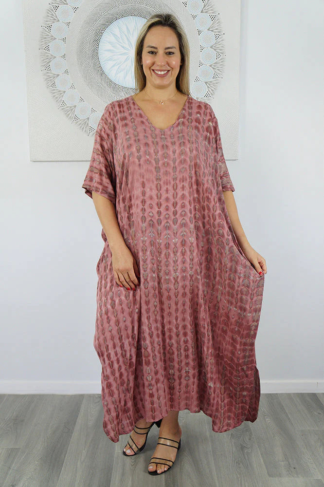 Venus Long Tie Dye Kaftan by Sundrenched