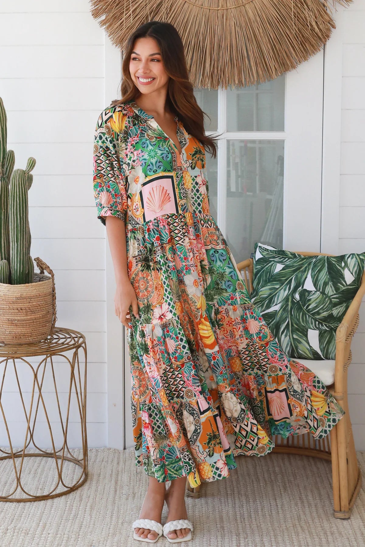 Bethany Boho Midi Dress by Dreamcatcher