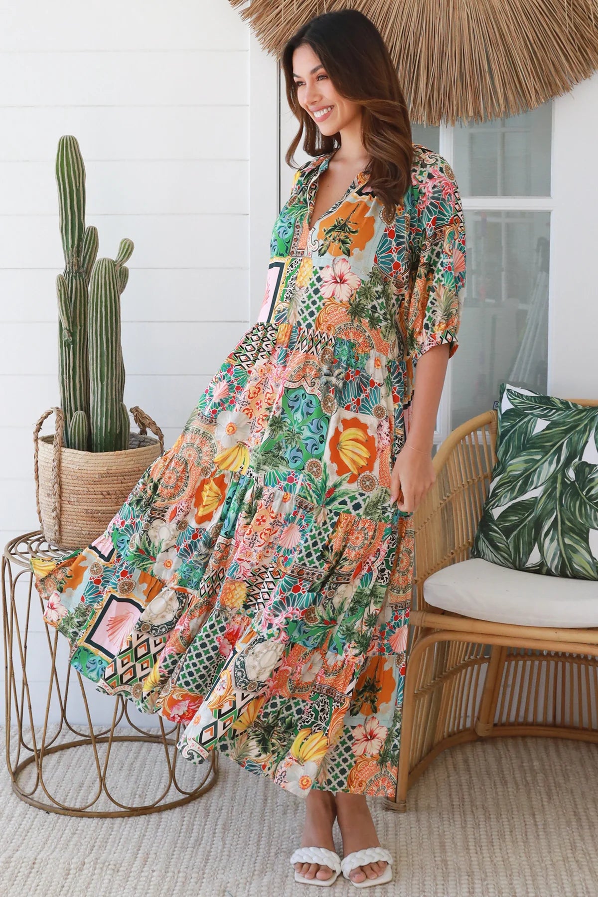Bethany Boho Midi Dress