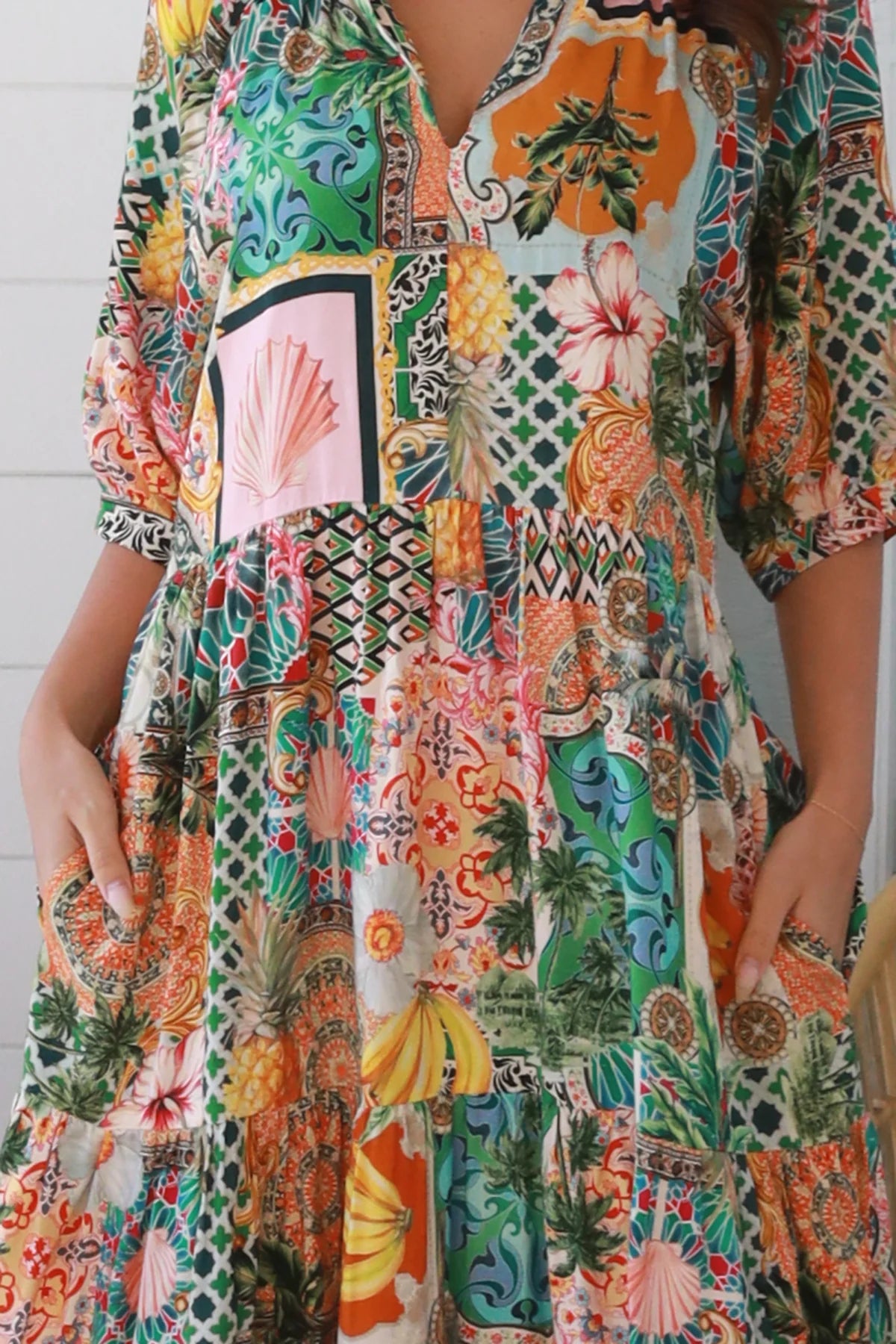 Bethany Boho Midi Dress by Dreamcatcher