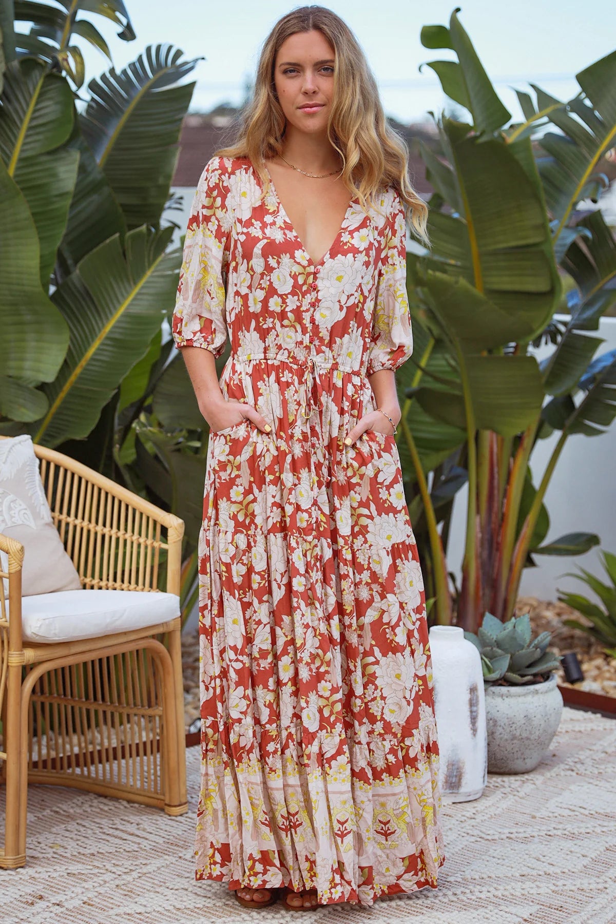 Joy Bohemian Boho Maxi Dress 8