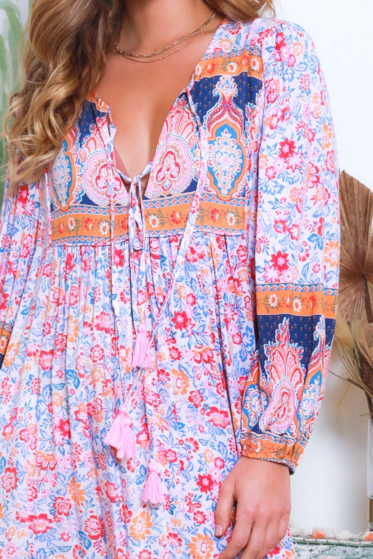 Joslyn Boho Midi Dress