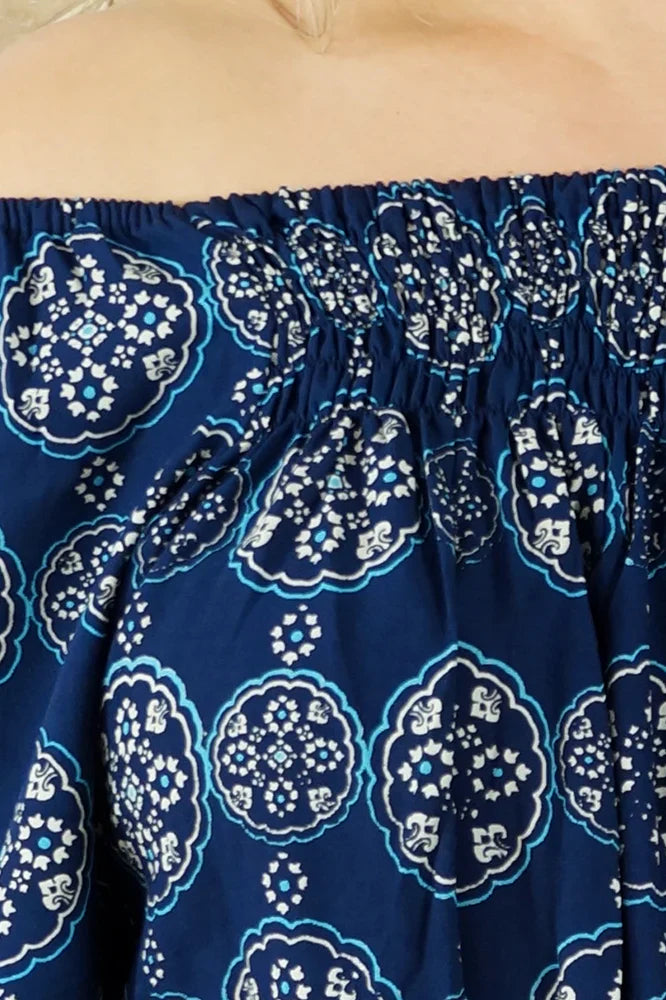 Noosa Top in Kathmandu Print by Sundrenched