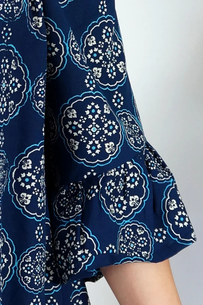 Noosa Top in Kathmandu Print by Sundrenched