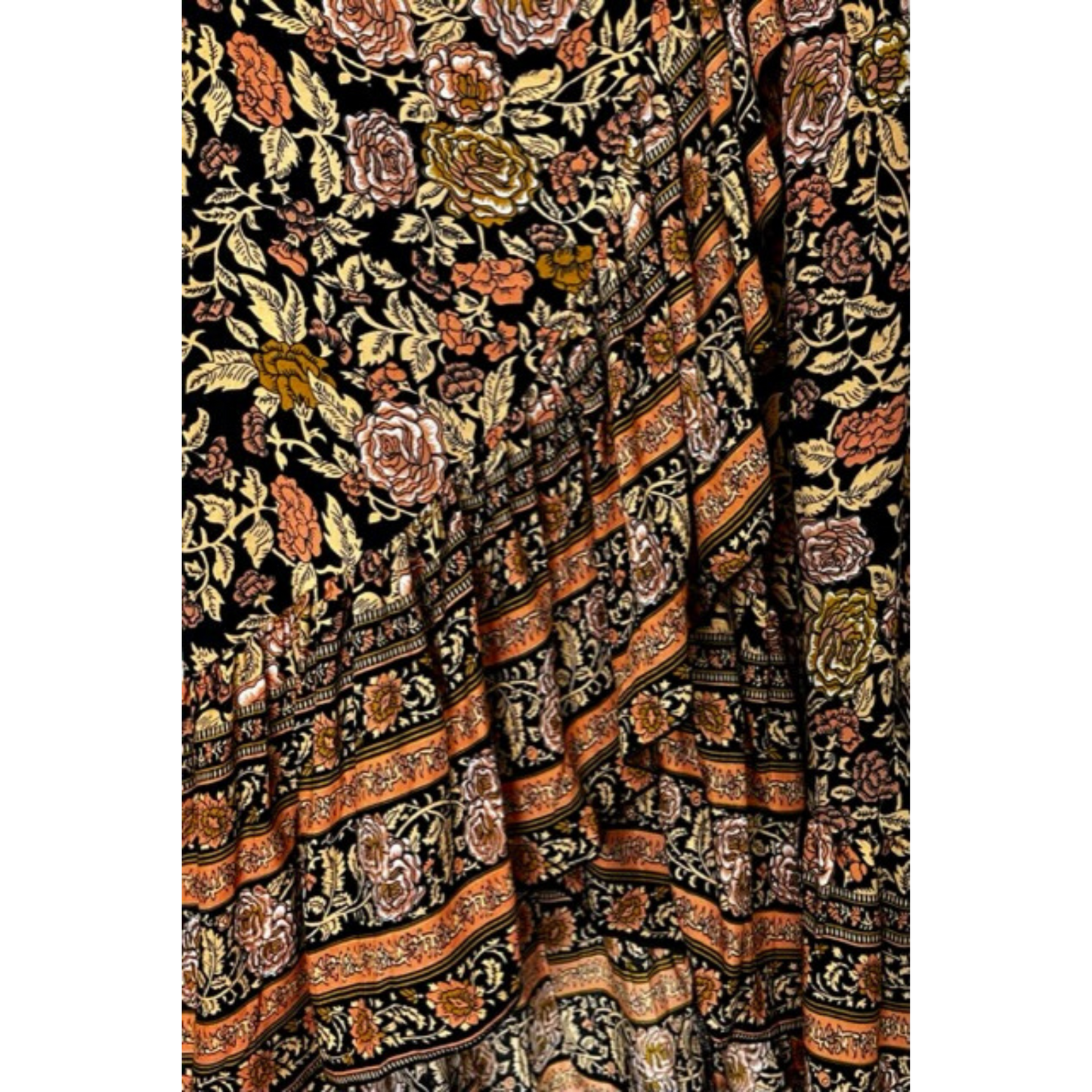 Vintage Rose Boho Wrap Skirt - @Saucy Ladies