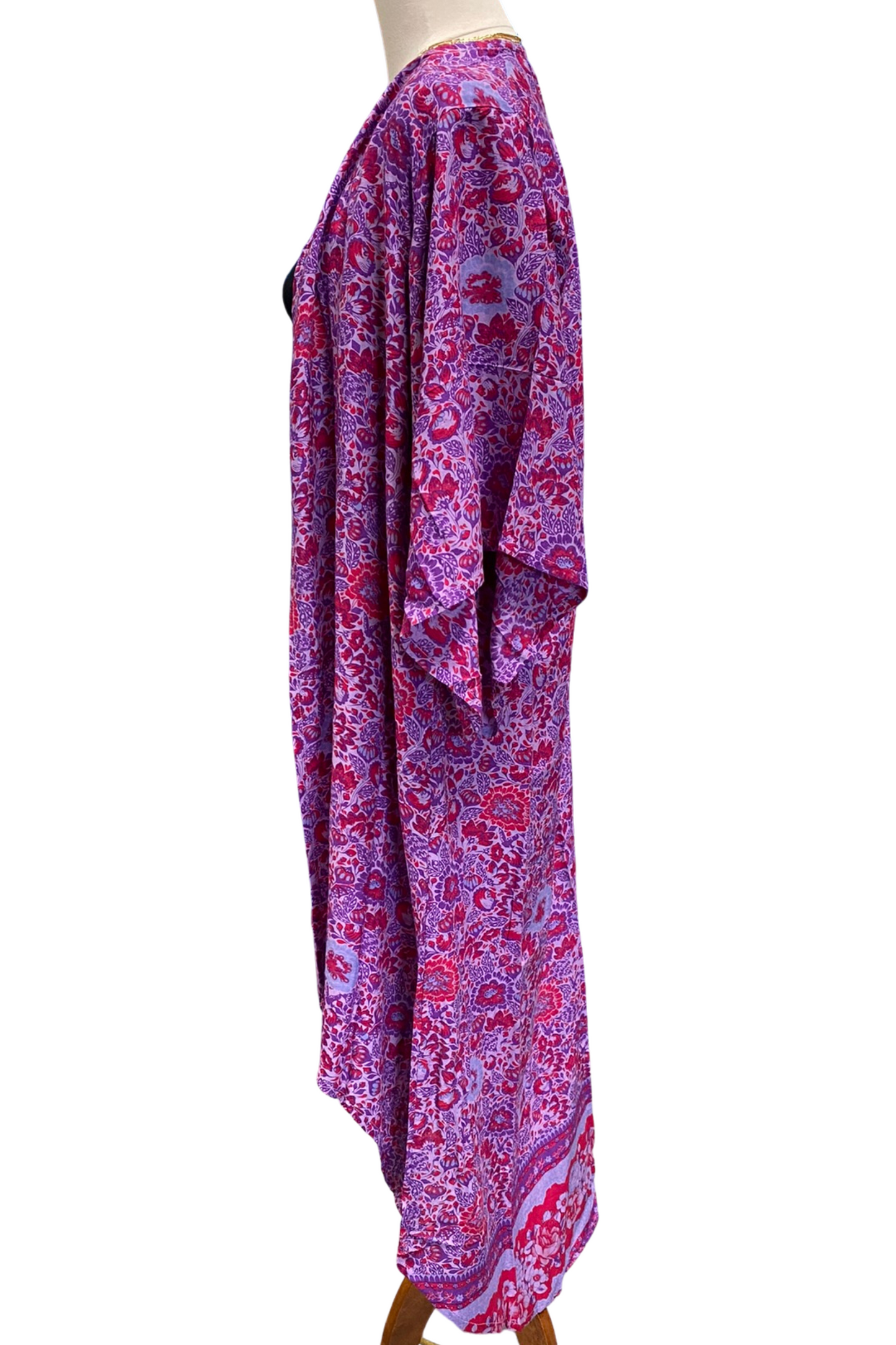 Mystical Purple Posie Boho Kimono by Boho Rhapsody