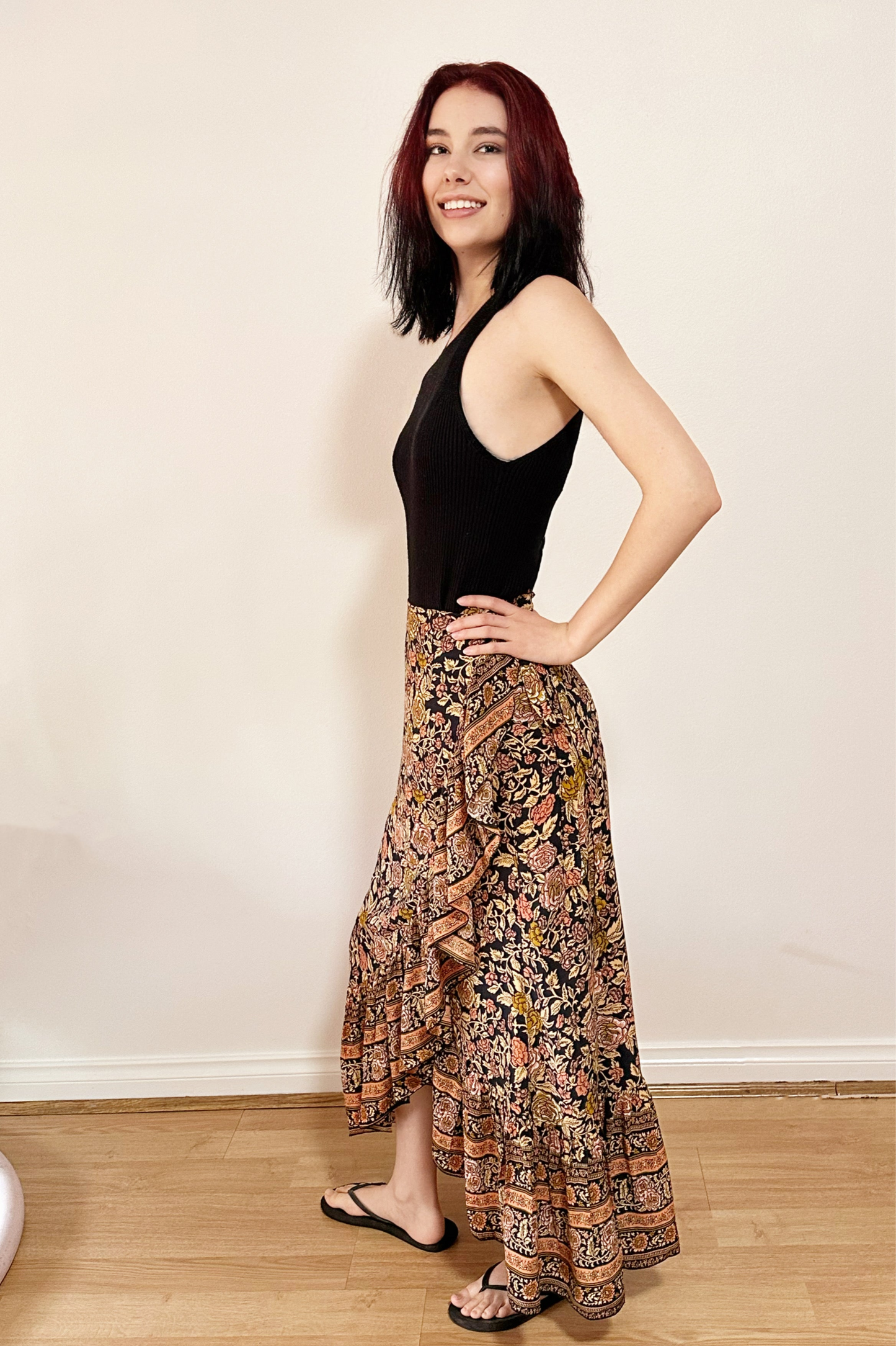 Vintage Rose Boho Wrap Skirt - @Saucy Ladies