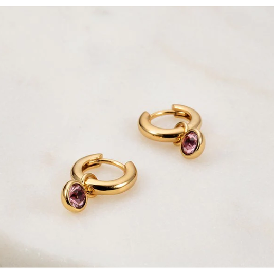 Tess Huggies Earrings - Silver or Gold by Zafino