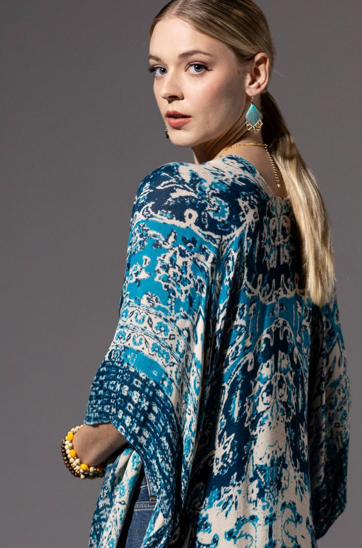 Mandala Kimono - Mustard or Blue