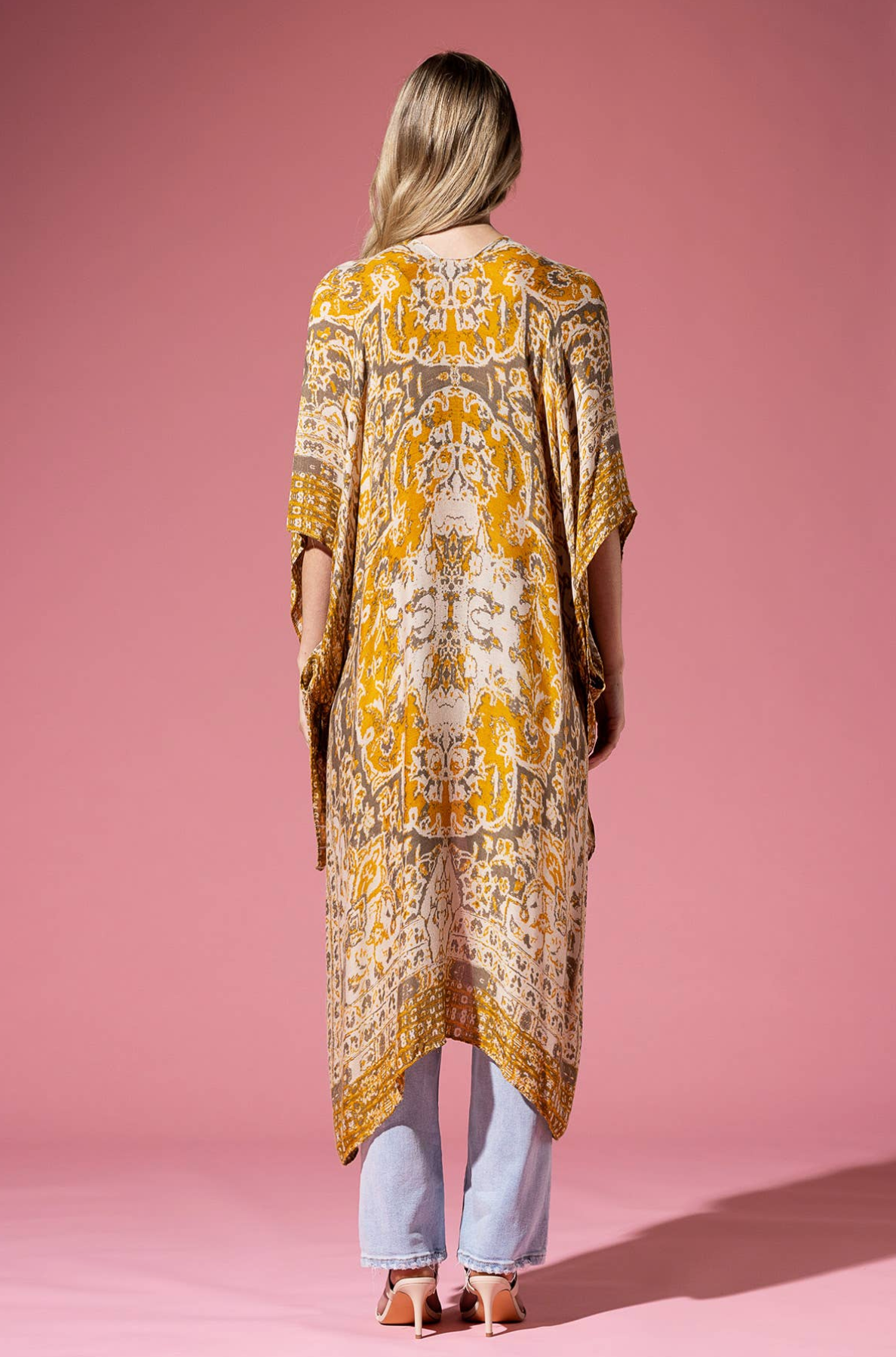Mandala Kimono - Mustard or Blue