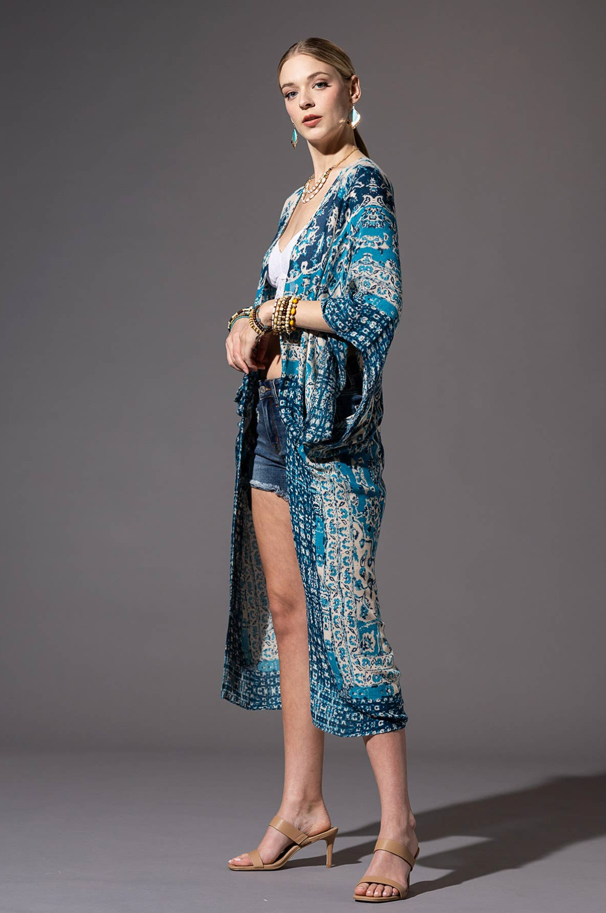 Mandala Kimono - Mustard or Blue